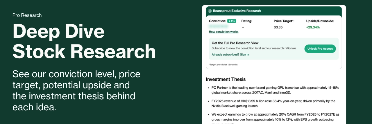 Deep Dive Stock Research - see our conviction level, price target, potential upside and the investment thesis behind each idea