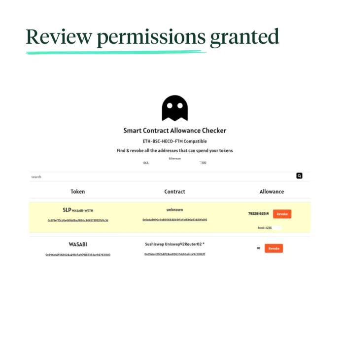 Review permissions