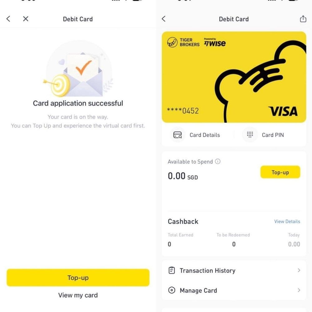tiger boss debit card application 3